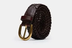MORJAS Belts>The Belt BrownBraided