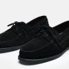 MORJAS Boat Shoes>The Boat Shoe BlackSuede