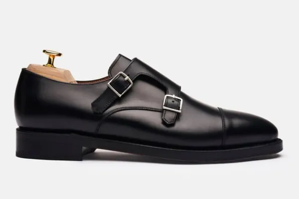 MORJAS Monk Straps>The Double Monkstrap BlackCalf