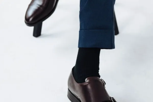 MORJAS Monk Straps>The Double Monkstrap BurgundyCalf