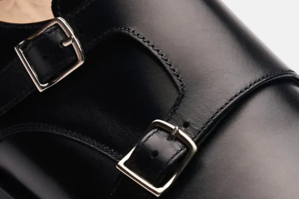 MORJAS Monk Straps>The Double Monkstrap BlackCalf