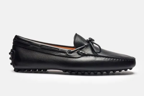 MORJAS Driving Shoes>The Driving Shoe BlackGrain