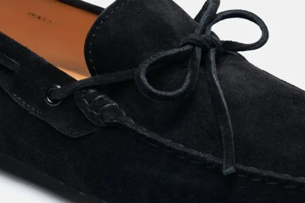 MORJAS Driving Shoes>The Driving Shoe BlackSuede