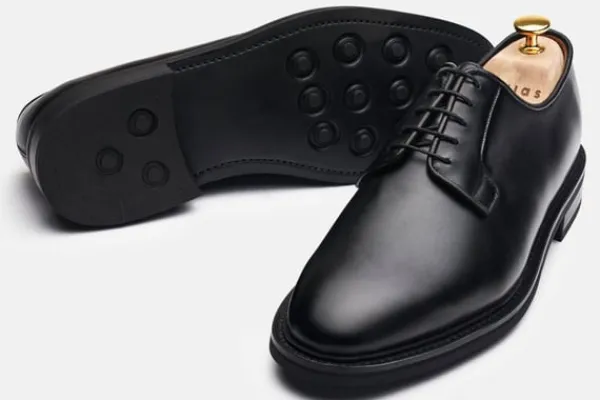 MORJAS Derbies>The Plain Toe Blucher BlackCalf