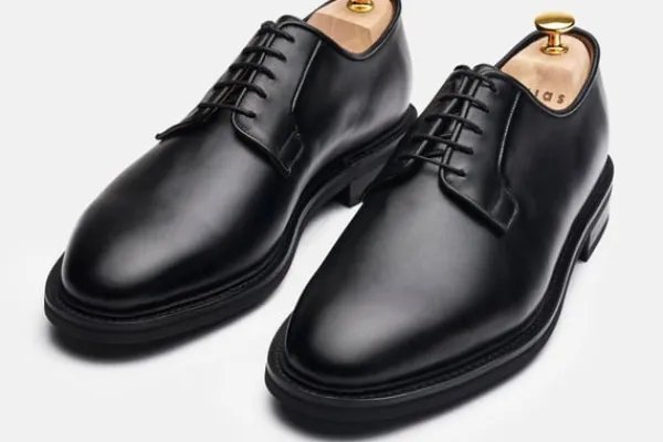 MORJAS Derbies>The Plain Toe Blucher BlackCalf