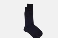 MORJAS Socks>The Sock NavyRibbed