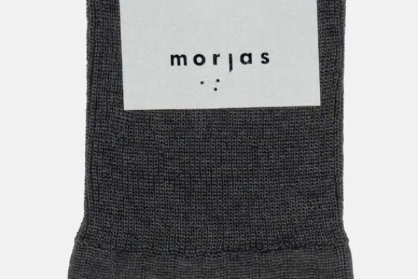 MORJAS Socks>The Sock MidGreyRibbed
