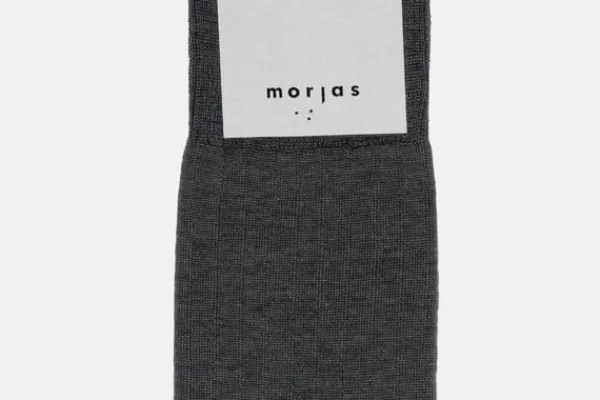 MORJAS Socks>The Sock MidGreyRibbed